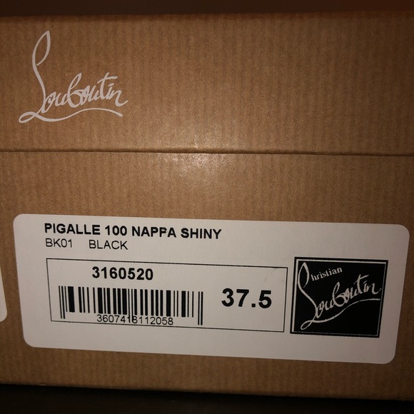 Christian Louboutins Pigalle 100 Black - Picture 7 of 8